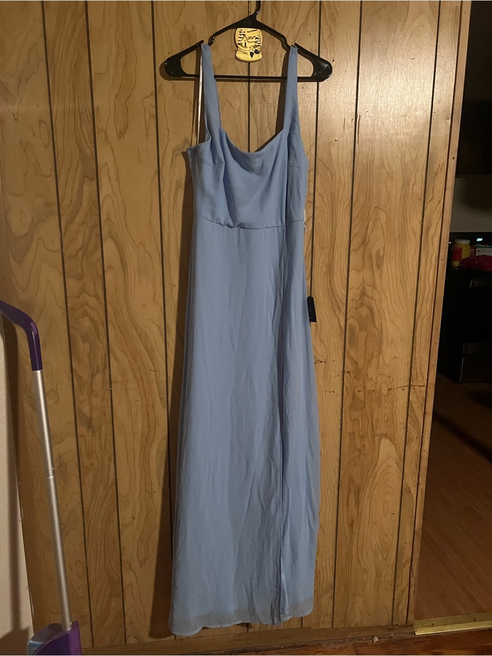Lulu's Light Blue Sleeveless Maxi Gown